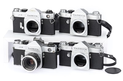 Lot 69 - Two Yashica Reflex 35 J & Two Yashica J-3 35mm SLR Cameras