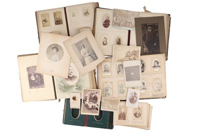 Lot 645 - Collection of 5 Carte De Visite Albums