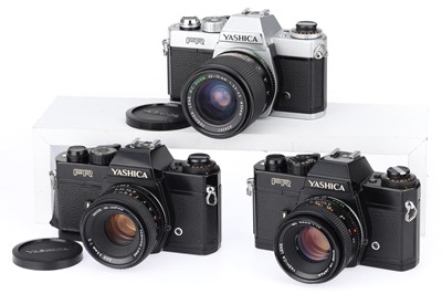 Lot 105 - Three Yashica FR 35mm SLR Cameras