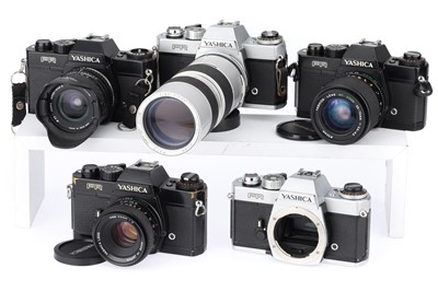 Lot 106 - Five Yashica FR 35mm SLR Cameras