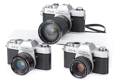 Lot 107 - Three Yashica FX-2 35mm SLR Cameras