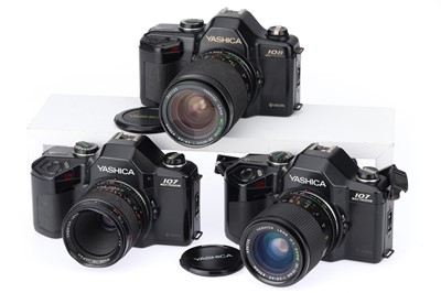 Lot 126 - Three Yashica 107/108 Multi Program 35mm SLR Cameras