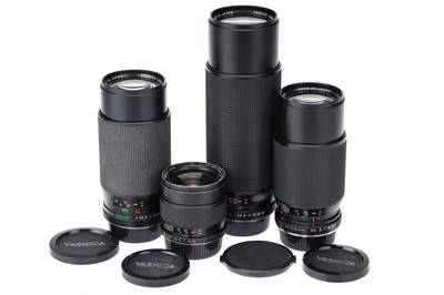 Lot 135 - ꩜ Four Yashica ML Zoom Series Camera Lenses