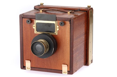Lot 389 - A Mahogany Box Camera