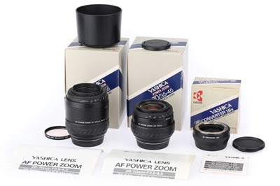 Lot 61 - Two Yashica AF Power Zoom Camera Lenses