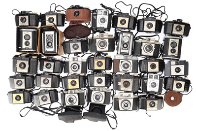 Lot 438 - ꩜ A Large Crate of 127 Format Film Cameras