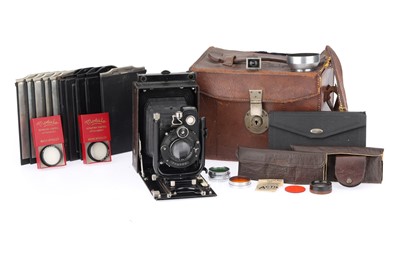 Lot 392 - An ICA Trona 9x12 Folding Plate Camera