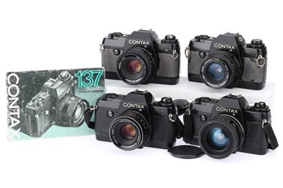 Lot 176 - Four Contax 137 MD Quartz 35mm SLR Cameras