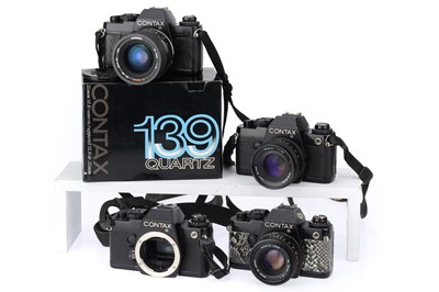 Lot 177 - Four Contax 139 Quartz 35mm SLR Cameras