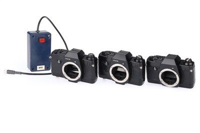 Lot 200 - Three Contax CGCM 35mm SLR Technical Cameras