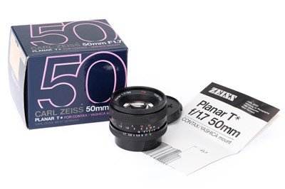 Lot 206 - A Carl Zeiss Planar T* 50mm f/1.7 Lens