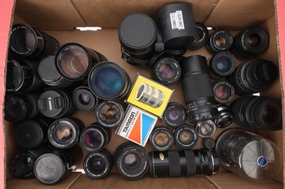Lot 503 - ꩜ A Large Selection of Camera Lenses