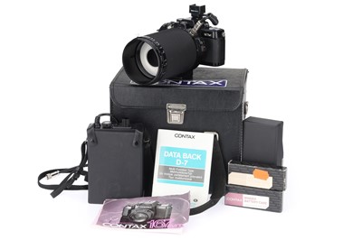 Lot 222 - A Yashia Medical 100 DX lens & Contax 167MT Camera Set