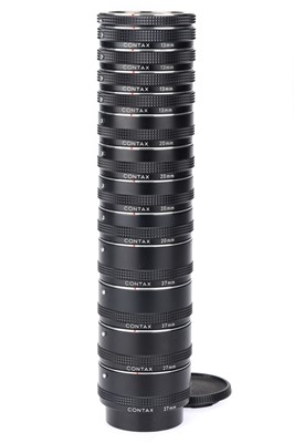 Lot 49 - A Large Selection of Contax Extension Rings/Tubes