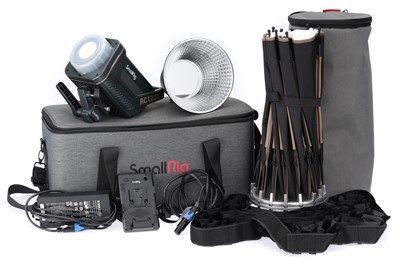 Lot 608 - A Smallrig RC120B Video Light kit, and Additional Modifier.