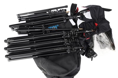 Lot 617 - ꩜ An Arri Bag and a Number of Manfrotto Light Stands