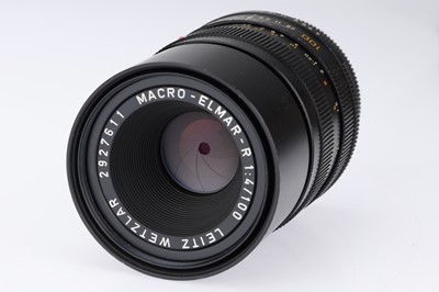 Lot 19 - A Leica Macro-Elmar-R 100mm f/4 Lens & Macro Bellows