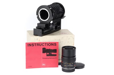 Lot 19 - A Leica Macro-Elmar-R 100mm f/4 Lens & Macro Bellows