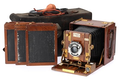 Lot 377 - A Sanderson Tropical 4"x5" Hand & Stand Camera