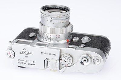 Lot 12 - A Leica M3 Rangefinder Camera Outfit