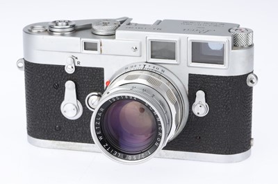 Lot 12 - A Leica M3 Rangefinder Camera Outfit