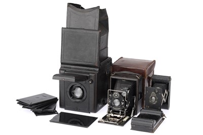 Lot 451 - A Houghton-Butcher Popular Pressman SLR Camera