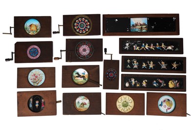 Lot 677 - Collection od Wooden Framed Magic Lantern Slides