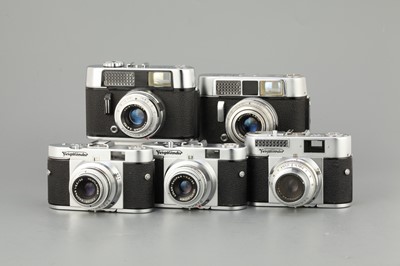 Lot 341 - Five Voigtlander 35mm Cameras