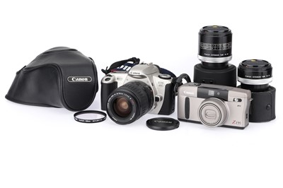 Lot 199 - A Selection of Canon Cameras and Lenses