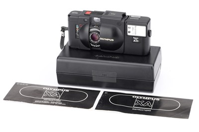 Lot 205 - An Olympus XA 35mm Rangefinder Camera