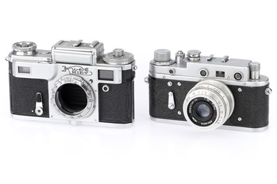 Lot 113 - A Pair of Soviet Rangefinder Cameras