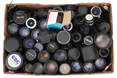 Lot 357 - ꩜ A Large Selection of Camera Lenses