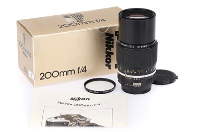 Lot 356 - A Nikon Nikkor f/4 200mm Lens