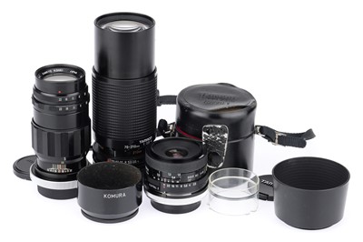 Lot 342 - A Selection of Camera Lenses