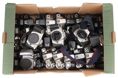 Lot 196 - ꩜ A Large Quantity of Canon Electronic 35mm SLR Camera Bodies