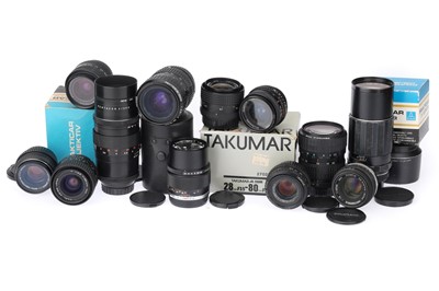 Lot 100 - A Group of OEM Camera Lenses