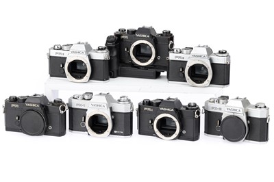 Lot 169 - Seven Yashica C/Y Mount 35mm SLR Cameras