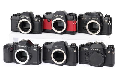 Lot 170 - Six Contax/Yashica 35mm SLR Cameras