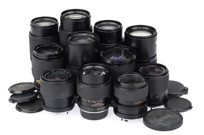 Lot 328 - A Selection of Yashica Camera Lenses