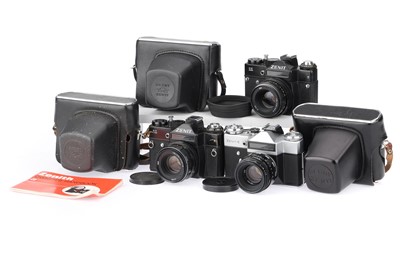Lot 147 - A Group of Zenit 35mm SLR Cameras