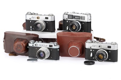 Lot 148 - A Group of FED Soviet 35mm Cameras