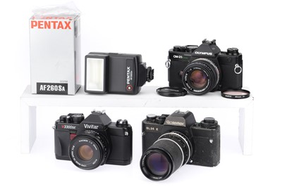 Lot 133 - A Selection of 35mm SLR Cameras