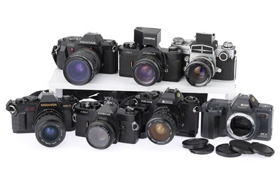 Lot 132 - A Mixed Selection of 35mm SLR Cameras