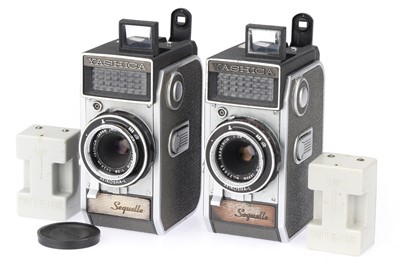 Lot 130 - Two Yashica Sequelle 35mm Half Frame Motorised Cameras