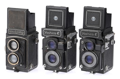 Lot 243 - A Group of TLR Medium Format Cameras