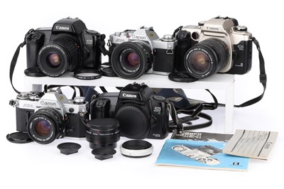 Lot 200 - A Selection of Canon 35mm SLR Cameras