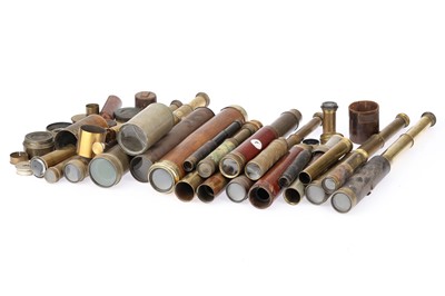 Lot 488 - Restorers Lot of Telescopes & Telescope Parts