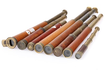 Lot 487 - Collection of Wooned Bodied Telescopes