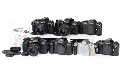 Lot 40 - A Selection of Nikon 35mm SLR Cameras