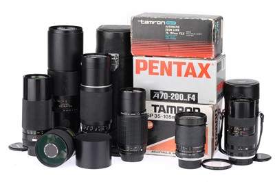 Lot 318 - A Selection of Telephoto / Long Focus Camera Lenses